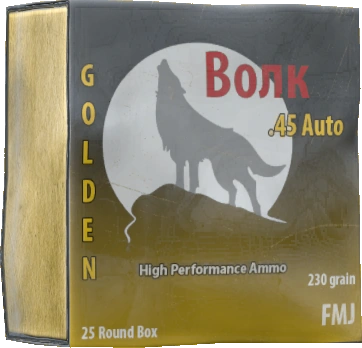 Boxed .45 ACP Rounds